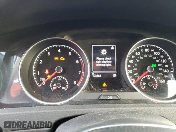 2018 Volkswagen Golf S z VIN 3VW117AU1JM753284, wystawiony jako Copart lot #81048463 z przebiegiem 103 464 mil mil oraz . Historia ofert i sprzedaży dostępna na DreamBid. Obrazek 9.