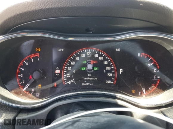 2014 Dodge Durango Citadel with VIN 1C4SDJET1EC594240, listed as a Copart auction lot 58090285 with 160,027 mi miles and Salvage title. Bid and sale history available at DreamBid. Image 9.