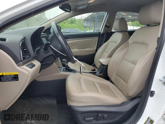 2017 Hyundai Elantra Limited with VIN 5NPD84LFXHH070413, listed as a Copart auction lot 52013365 with 78,761 mi miles and Salvage title. Bid and sale history available at DreamBid. Image 7.