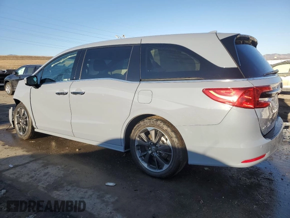 2024 Honda Odyssey Elite with VIN 5FNRL6H9XRB029489, listed as a Copart auction lot 44052575 with 4,761 mi miles and Salvage Title. Bid and sale history available at carsss.com. Image 2.