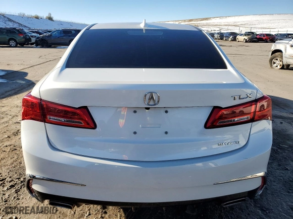 2020 Acura TLX with VIN 19UUB3F37LA001516, listed as a Copart auction lot 80085224 with 45,530 mi miles and Salvage Title. Bid and sale history available at carsss.com. Image 6.