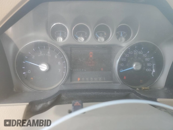 2011 Ford F-250 XL with VIN 1FT7W2B65BEA26819, listed as a Copart auction lot 64225055 with 240,536 mi miles and Salvage title. Bid and sale history available at DreamBid. Image 9.