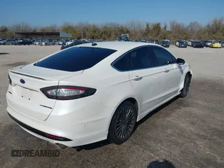 2013 Ford Fusion Titanium Hybrid with VIN 3FA6P0RU3DR343179, listed as a IAAI auction lot 41488267 with 268,872 mi miles. Bid and sale history available at carsss.com. Image 4.