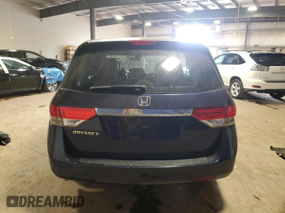 2014 Honda Odyssey EX-L with VIN 5FNRL5H66EB027040, listed as a Copart auction lot 53959195 with 199,431 mi miles and Salvage Title. Bid and sale history available at carsss.com. Image 6.