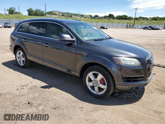 2014 Audi Q7 Premium Plus with VIN WA1LGAFEXED016105, listed as a Copart auction lot 64299575 with 122,448 mi miles and Clean title. Bid and sale history available at DreamBid. Image 4.
