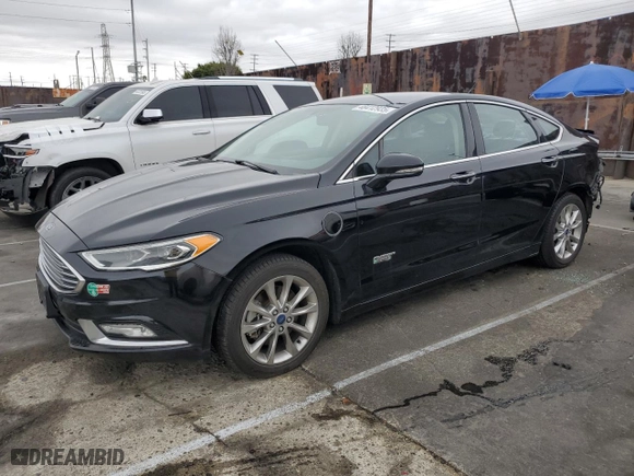 2017 Ford Fusion Energi SE with VIN 3FA6P0PU7HR284551, listed as a Copart auction lot 48412935 with 131,609 mi miles and Salvage Title. Bid and sale history available at carsss.com. Image 1.