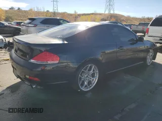 2005 BMW 6 Series 645Ci with VIN WBAEH73455CF95326, listed as a Copart auction lot 78535474 with 221,966 mi miles and Salvage Title. Bid and sale history available at carsss.com. Image 3.