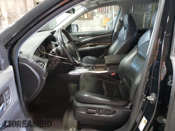 2017 Acura MDX Technology with VIN 5FRYD4H52HB016419, listed as a Copart auction lot 59323645 with 106,206 mi miles and Salvage title. Bid and sale history available at DreamBid. Image 7.