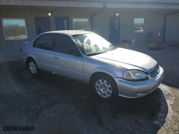2000 Honda Civic VP with VIN 2HGEJ6614YH536447, listed as a Copart auction lot 46506085 with 302,724 mi miles and Salvage Title. Bid and sale history available at carsss.com. Image 4.