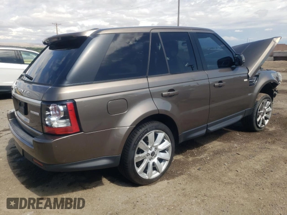 2013 Land Rover Range Rover Sport HSE Lux with VIN SALSK2D48DA775974, listed as a Copart auction lot 59541045 with 114,569 mi miles and Salvage title. Bid and sale history available at DreamBid. Image 3.