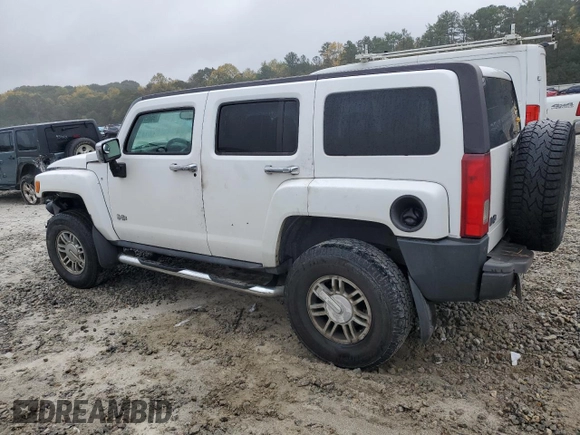 2007 Hummer H3 SUV with VIN 5GTDN13E978167512, listed as a Copart auction lot 79580574 with 186,030 mi miles and Salvage Title. Bid and sale history available at carsss.com. Image 2.