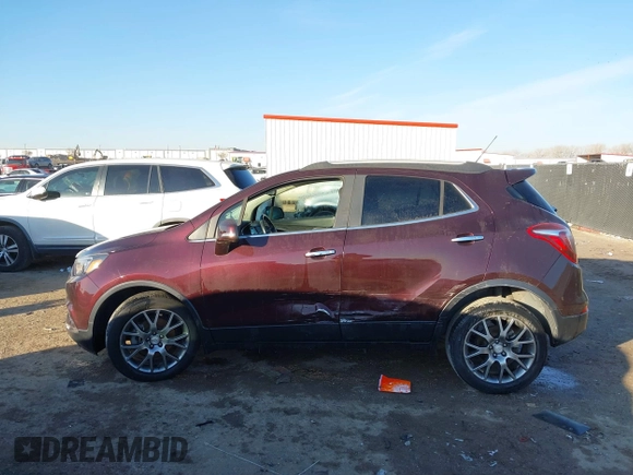 2018 Buick Encore Sport Touring with VIN KL4CJ1SB7JB584900, listed as a IAAI auction lot 41337834 with 66,055 mi miles and . Bid and sale history available at DreamBid. Image 14.