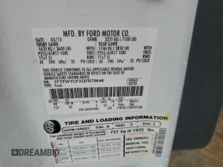 2013 Ford F-150 XL with VIN 1FTFW1CFXDFB79648, listed as a Copart auction lot 45218585 with 142,332 mi miles and Salvage Title. Bid and sale history available at carsss.com. Image 12.