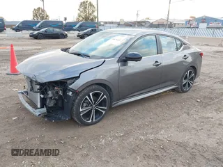 2023 Nissan Sentra SR with VIN 3N1AB8DV9PY324666, listed as a IAAI auction lot 40870495 with 16,943 mi miles. Bid and sale history available at carsss.com. Image 17.