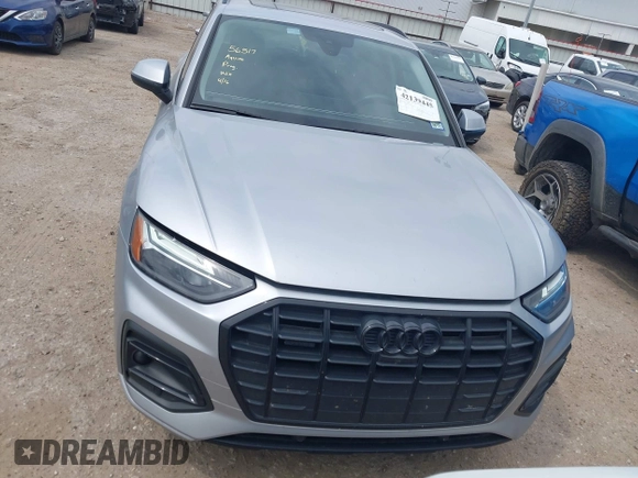 2021 Audi Q5 Premium Plus with VIN WA1BAAFY4M2065706, listed as a IAAI auction lot 42139445 with 39,646 mi miles and . Bid and sale history available at DreamBid. Image 12.