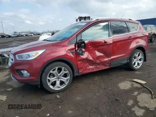 2019 Ford Escape Titanium with VIN 1FMCU9J91KUB56025, listed as a Copart auction lot 52856655 with 56,612 mi miles and Clean Title. Bid and sale history available at carsss.com. Image 1.
