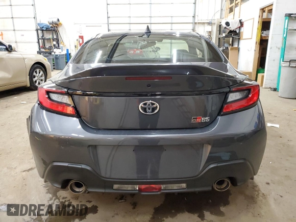 2024 Toyota GR86 Premium with VIN JF1ZNBE15R9761093, listed as a Copart auction lot 81530204 with 728 mi miles and Salvage Title. Bid and sale history available at carsss.com. Image 6.