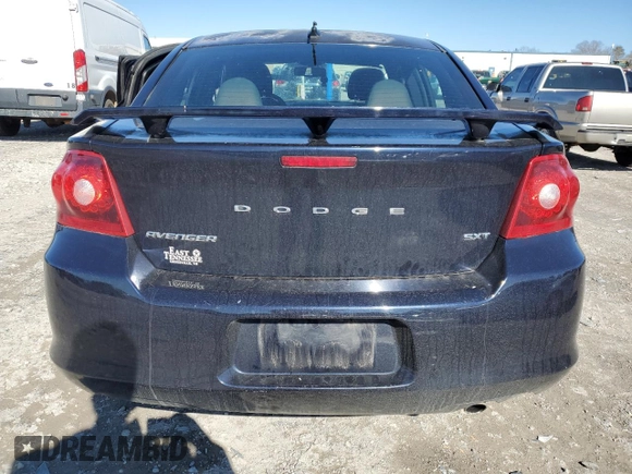 2012 Dodge Avenger SXT with VIN 1C3CDZCB9CN313689, listed as a Copart auction lot 49996525 with 190,775 mi miles and Clean Title. Bid and sale history available at carsss.com. Image 6.