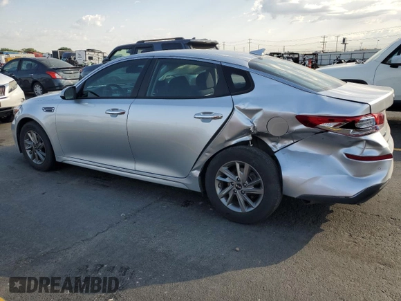 2019 Kia Optima LX with VIN 5XXGT4L34KG326467, listed as a Copart auction lot 60603525 with 59,201 mi miles and Salvage title. Bid and sale history available at DreamBid. Image 2.