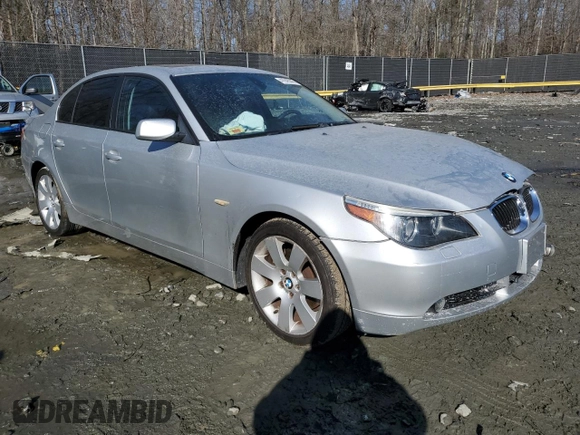2006 BMW 5 Series 530xi with VIN WBANF73556CU19776, listed as a Copart auction lot 41845545 with Not Provided miles and Salvage Title. Bid and sale history available at DreamBid. Image 4.