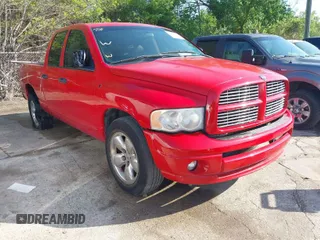 2005 Dodge 1500 SLT with VIN 1D7HA18D95J612993, listed as a IAAI auction lot 41970727 with 236,600 mi miles. Bid and sale history available at carsss.com. Image 1.