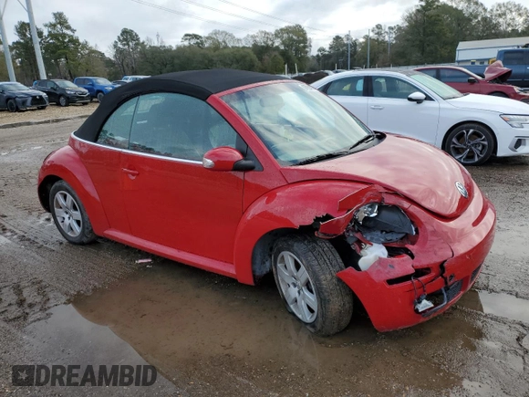 2007 Volkswagen Beetle with VIN 3VWRF31Y17M409883, listed as a Copart auction lot 87929475 with 55,436 mi miles and Salvage Title. Bid and sale history available at DreamBid. Image 4.
