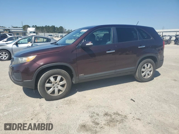 2012 Kia Sorento LX with VIN 5XYKTCA6XCG239428, listed as a Copart auction lot 48671735 with 173,091 mi miles and Salvage Title. Bid and sale history available at carsss.com. Image 1.