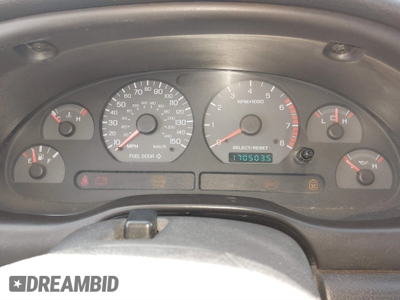 2000 Ford Mustang GT with VIN 1FAFP42X0YF255141, listed as a IAAI auction lot 41558369 with 170,503 mi miles. Bid and sale history available at carsss.com. Image 7.