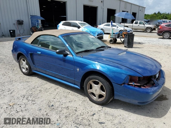 2001 Ford Mustang Deluxe with VIN 1FAFP44401F209673, listed as a Copart auction lot 52239035 with 165,944 mi miles and Salvage Title. Bid and sale history available at carsss.com. Image 4.