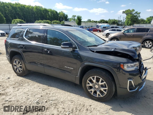 2020 GMC Acadia SLT with VIN 1GKKNULS5LZ151452, listed as a Copart auction lot 57379345 with 90,606 mi miles and Salvage title. Bid and sale history available at DreamBid. Image 4.