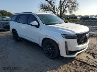 2021 Cadillac Escalade Sport Platinum with VIN 1GYS4GKL4MR171651, listed as a Copart auction lot 73822044 with 56,150 mi miles and Salvage Title. Bid and sale history available at carsss.com. Image 4.