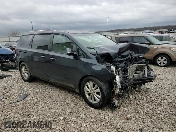 2017 Kia Sedona LX with VIN KNDMB5C13H6250709, listed as a Copart auction lot 87812505 with 0 mi miles and Salvage Title. Bid and sale history available at carsss.com. Image 11.
