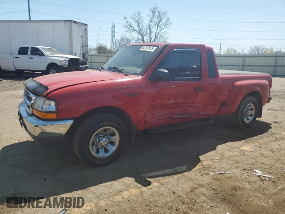 2000 Ford Ranger XL z VIN 1FTYR14V6YTB20058, wystawiony jako Copart lot #54197975 z przebiegiem 144 997 mil mil oraz Szkoda całkowita • Salvage title. Historia ofert i sprzedaży dostępna na DreamBid. Obrazek 1.