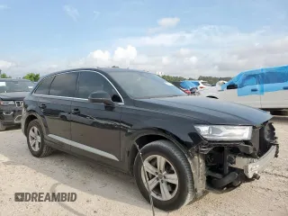 2019 Audi Q7 Premium with VIN WA1AHAF74KD022371, listed as a Copart auction lot 57596815 with 140,650 mi miles and Salvage title. Bid and sale history available at DreamBid. Image 4.