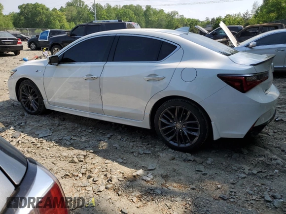 2020 Acura ILX Premium with VIN 19UDE2F87LA001741, listed as a Copart auction lot 55400885 with 58,344 mi miles and Salvage title. Bid and sale history available at DreamBid. Image 2.