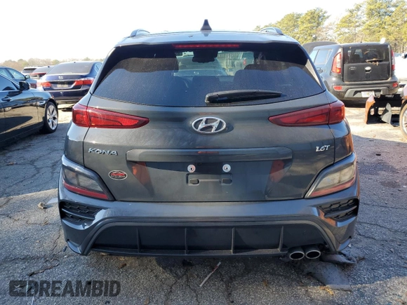2023 Hyundai Kona N Line with VIN KM8K33A36PU995960, listed as a Copart auction lot 85613134 with 13,993 mi miles and Salvage Title. Bid and sale history available at carsss.com. Image 6.