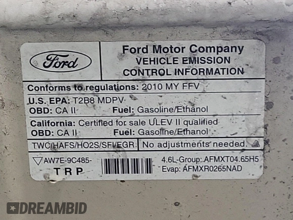 2010 Ford Econoline Cargo Commercial with VIN 1FTNE1EW1ADA90764, listed as a IAAI auction lot 42608095 with 146,335 mi miles and . Bid and sale history available at DreamBid. Image 32.