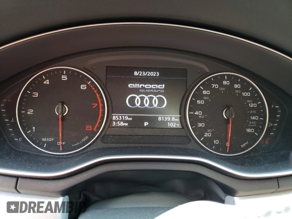 2017 Audi allroad A4 Premium with VIN WA17NAF43HA134131, listed as a Copart auction lot 65572503 with 85,319 mi miles and . Bid and sale history available at DreamBid. Image 9.