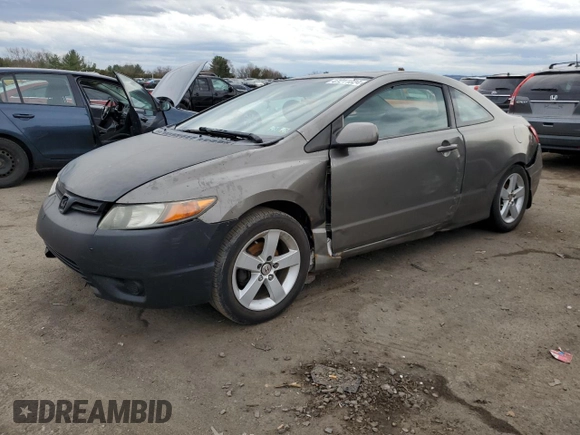 2008 Honda Civic Cpe EX-L with VIN 2HGFG12938H542810, listed as a Copart auction lot 47211024 with Not Provided miles and Salvage Title. Bid and sale history available at carsss.com. Image 1.