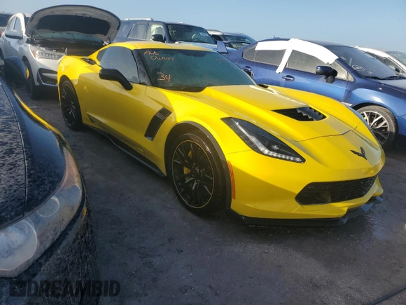 2019 Chevrolet Corvette Z06 3LZ with VIN 1G1YU2D64K5605123, listed as a Copart auction lot 74478664 with 10,124 mi miles and Salvage Title. Bid and sale history available at carsss.com. Image 4.