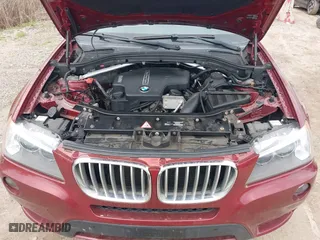 2013 BMW X3 xDrive28i with VIN 5UXWX9C52D0A23322, listed as a IAAI auction lot 42007867 with 96,275 mi miles. Bid and sale history available at carsss.com. Image 10.