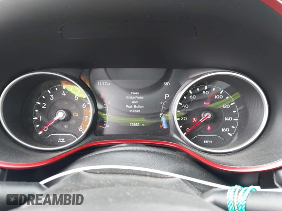 2018 Jeep Compass Trailhawk with VIN 3C4NJDDB0JT306898, listed as a IAAI auction lot 41798954 with 75,852 mi miles and . Bid and sale history available at carsss.com. Image 7.