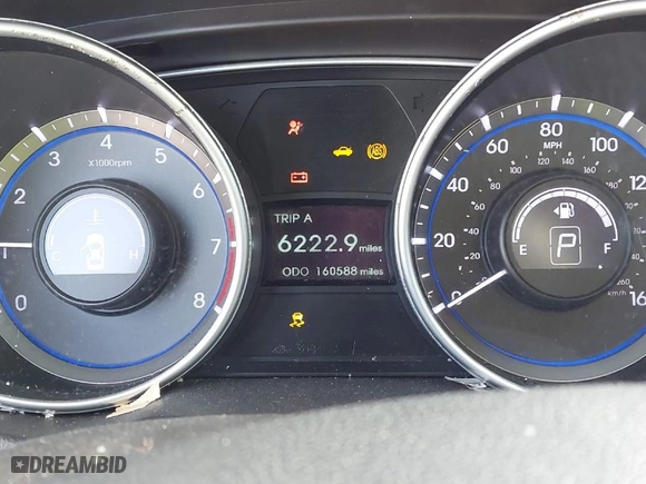 2011 Hyundai Sonata GLS with VIN 5NPEB4ACXBH298675, listed as a IAAI auction lot 41021020 with 160,588 mi miles. Bid and sale history available at carsss.com. Image 7.