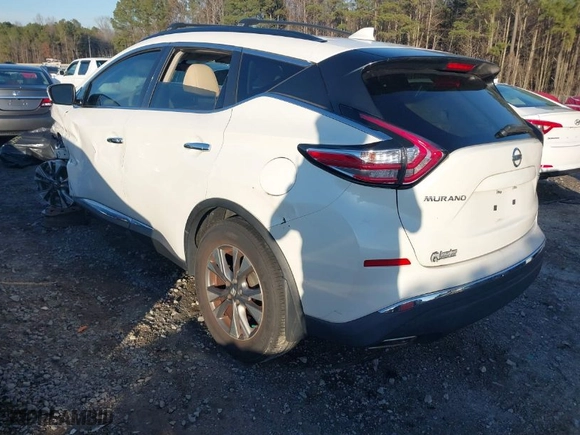 2016 Nissan Murano S with VIN 5N1AZ2MG4GN157682, listed as a IAAI auction lot 41468360 with 196,574 mi miles. Bid and sale history available at carsss.com. Image 3.