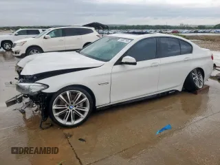 2015 BMW 5 Series 535i z VIN WBA5B1C56FG125739, wystawiony jako Copart lot #54967195 z przebiegiem 98 833 mil mil oraz Szkoda całkowita • Salvage title. Historia ofert i sprzedaży dostępna na DreamBid. Obrazek 1.