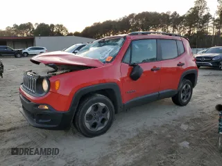2017 Jeep Renegade Sport with VIN ZACCJBAB5HPF02529, listed as a Copart auction lot 80759394 with 130,906 mi miles and Salvage Title. Bid and sale history available at carsss.com. Image 1.