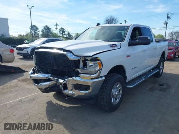2021 Ram 2500 Big Horn with VIN 3C6UR5DJ8MG552586, listed as a IAAI auction lot 41826654 with 82,847 mi miles and . Bid and sale history available at DreamBid. Image 2.
