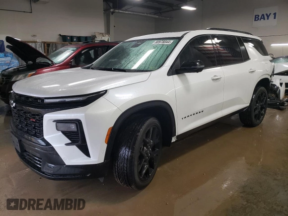 2024 Chevrolet Traverse AWD RS with VIN 1GNEVLKS3RJ172500, listed as a Copart auction lot 80978044 with 2,200 mi miles and Salvage Title. Bid and sale history available at carsss.com. Image 1.
