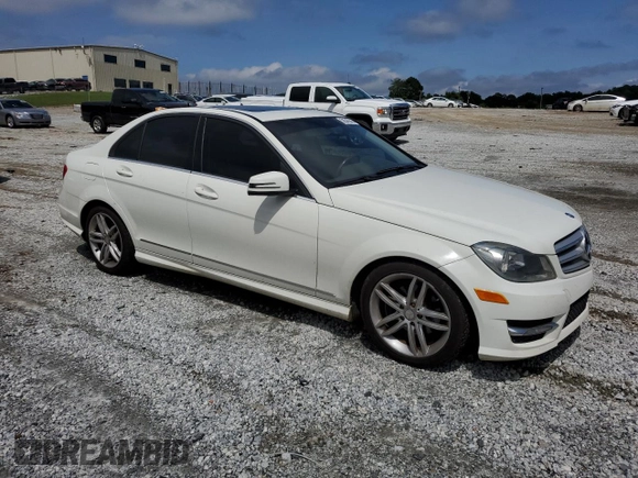 2012 Mercedes-Benz C 300 Sport with VIN WDDGF8BB0CR231058, listed as a Copart auction lot 58540945 with 178,360 mi miles and Salvage title. Bid and sale history available at DreamBid. Image 4.