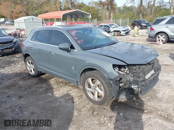2019 Audi Q3 Premium with VIN WA1AECF37K1076492, listed as a IAAI auction lot 41099499 with 80,975 mi miles and . Bid and sale history available at DreamBid. Image 1.